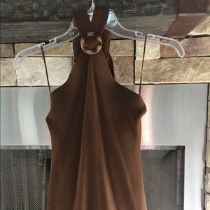 New Large Brown INC international concepts top